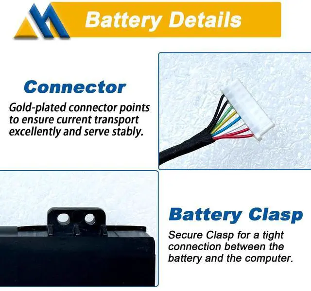 Alt view image 4 of 6 - AP21B7Q Laptop Battery Compatible with Acer Predator Triton 300 SE PT314-51S (2022) Swift Edge SFX16-61G Swift X SFX14-71G Series QKT.00407.014 15.48V 4930mAh 76Wh