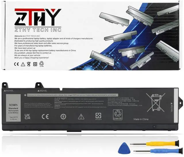 Main image of 93Wh X9FTM Laptop Battery Replacement for Dell Precision 7670 7680 7770 7780 Series Notebook P114F P114F001 P114F002 P115F P115F001 P115F002 0X9FTM 45N47 5JMD8 05JMD8 0965V4 965V4 11.55V 7650mAh