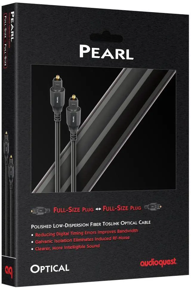 Alt view image 2 of 2 - 5m Pearl Optical Toslink Fiber-Optic Cable