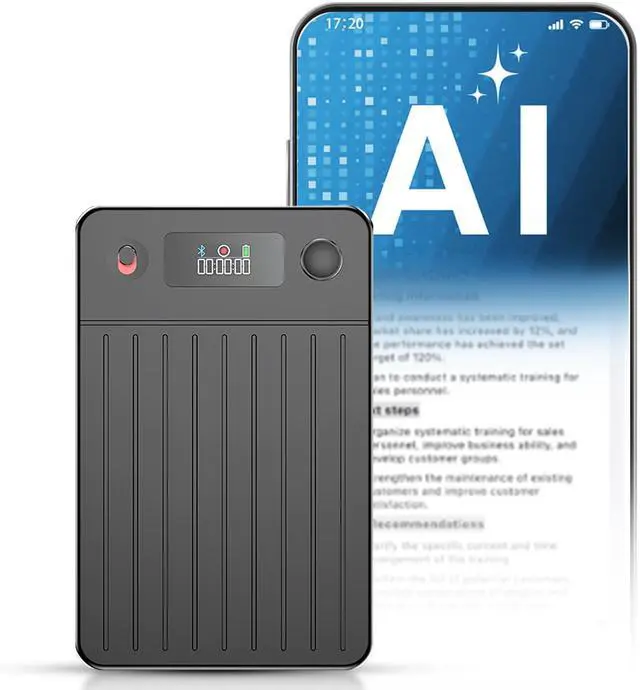 Main image of Note AI Voice Recorder with Playback | App Control | Transcribe & Summarize & Translate with AI Technology + Noise Cancelling | Ideal for Meetings, Calls & Interviews