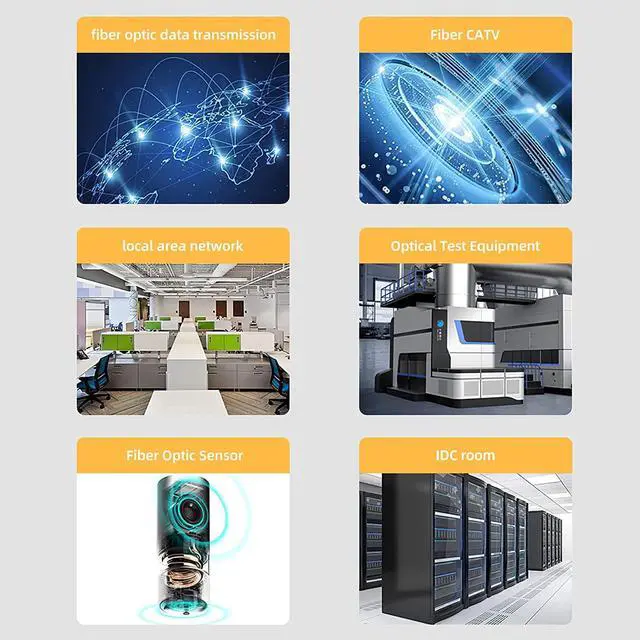 Alt view image 6 of 6 - 75M(246ft) OS2 LC to LC Fiber Patch Cable Single Mode, Simplex, Length Option: 0.5M(1.6ft)-100m(328ft) 9/125µm 2.0mm Diameter Fiber Optic Cable Cord LSZH, OS1/OS2 Compatible