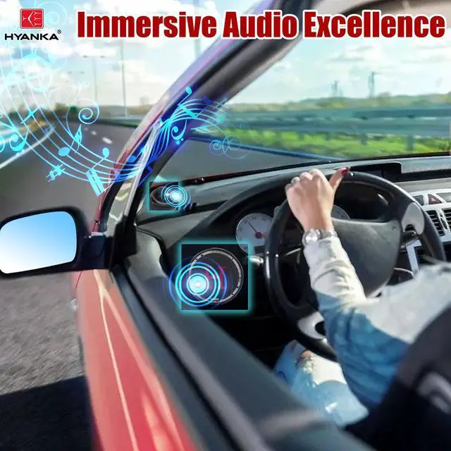 Alt view image 4 of 6 - HCP-65 6.5 Component Car Speakers, 800 Watt Car Audio Stereo Door Speakers Perfect for Upgrading Any Car Stereo System Includes 2 x Midrange Woofers, Tweeters, and Crossovers (Set)