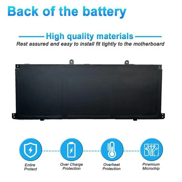 Alt view image 4 of 6 - 59.16Wh GD03XL N66215-005 Laptop Battery Replacement for HP Envy x360 14 2-in-1 14-fa0000 14-fc0000 14-fc0078TU OmniBook X 14-fe0000 EliteBook Ultra G1q Series GD03059XL N66000-1E1 N66000-2C1