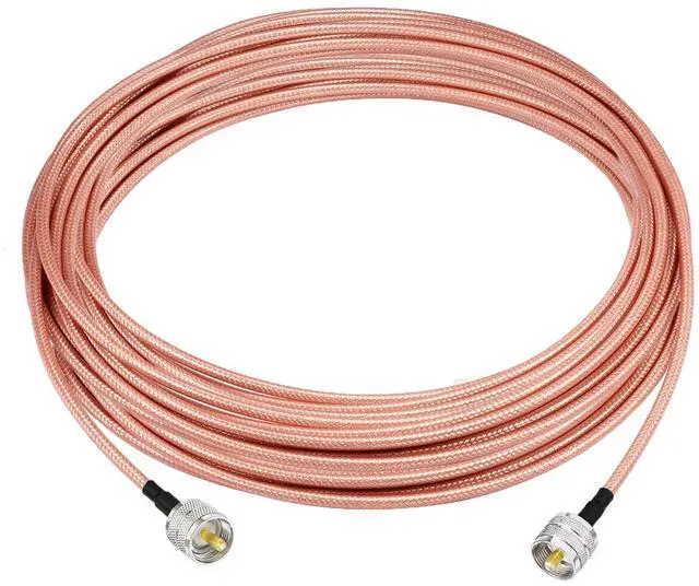Main image of CB Antenna Cable 50ft Low Loss PL-259 UHF Male to Male RG142 High Power 50 Ohm Coax Cable for CB HAM Radio Antenna Tuner Analyzer Dummy Load SWR Meter