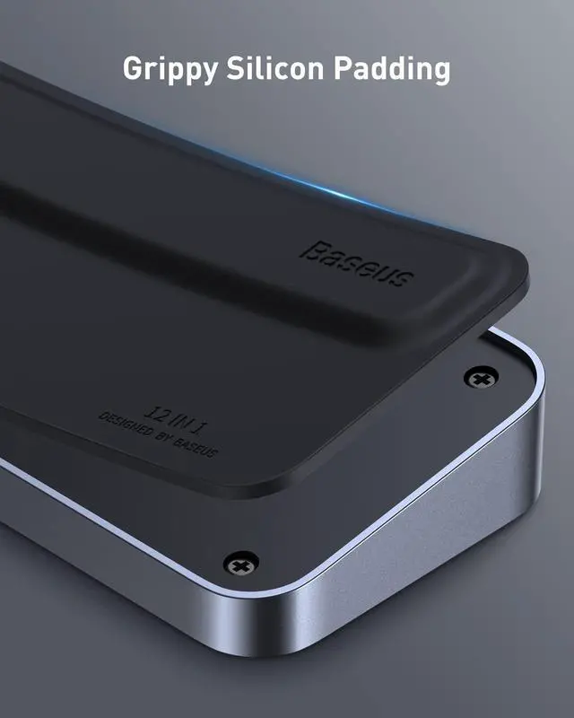 Alt view image 5 of 6 - Laptop Docking Station, 4K Multitasking Docking Station with 2 HDMI+DP, PD, 3 USB-A, RJ45, Audio, TF/SD Card Reader, USB Hub Compatible for MacBook/Dell/HP/Surface/Lenovo
