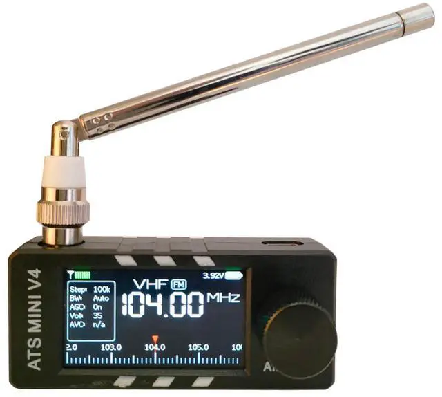 Main image of Upgraded ATS MINI V4 Radios, SI4732 Pocket Shortwave Radio, Portable abs v4 ATS mini AM/FM/LSB/USB Full Band Receiver, Speaker and Hi-Z, Small am fm Radio Receiver