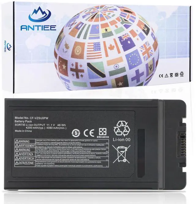 Main image of CF-VZSU0PW CF-VZSU0PR Laptop Battery Replacement for Panasonic TOUGHBOOK CF54 CF-54 Mk1 Series 54 Gloved Multi Touch, 54 Prime CF-VZSUOPW CF-VZSU0GW CF-VZSU0KR 46Wh 4200mAh