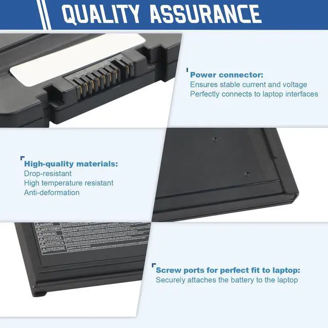Alt view image 5 of 6 - CF-VZSU0PW CF-VZSU0PR Laptop Battery Replacement for Panasonic TOUGHBOOK CF54 CF-54 Mk1 Series 54 Gloved Multi Touch, 54 Prime CF-VZSUOPW CF-VZSU0GW CF-VZSU0KR 46Wh 4200mAh