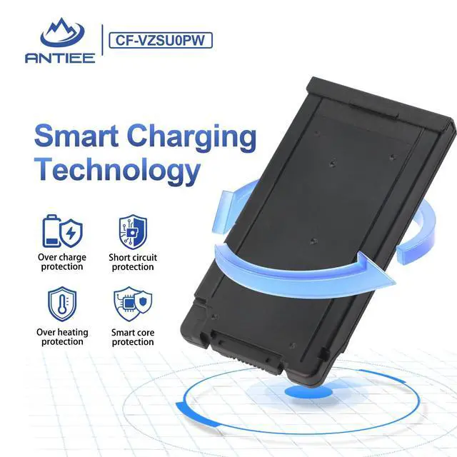 Alt view image 6 of 6 - CF-VZSU0PW CF-VZSU0PR Laptop Battery Replacement for Panasonic TOUGHBOOK CF54 CF-54 Mk1 Series 54 Gloved Multi Touch, 54 Prime CF-VZSUOPW CF-VZSU0GW CF-VZSU0KR 46Wh 4200mAh