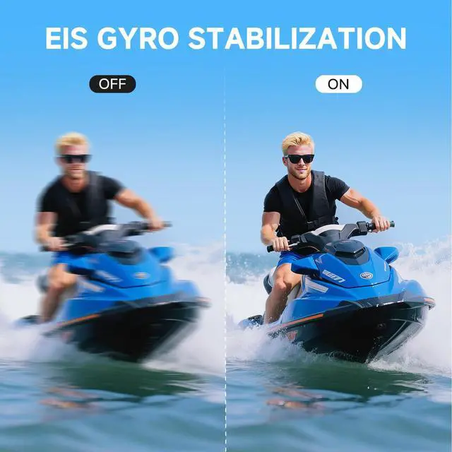 Alt view image 3 of 6 - SJ4000 4K Ultra HD Waterproof Action Camera - 20MP WiFi Sports Cam for Adventure & Diving | EIS Anti-Shake, Support External Mic & 4X Zoom, Reliable Beginner Camera for Travel, Hiking, & Surfing