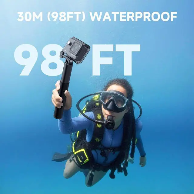 Alt view image 4 of 6 - SJ4000 4K Ultra HD Waterproof Action Camera - 20MP WiFi Sports Cam for Adventure & Diving | EIS Anti-Shake, Support External Mic & 4X Zoom, Reliable Beginner Camera for Travel, Hiking, & Surfing