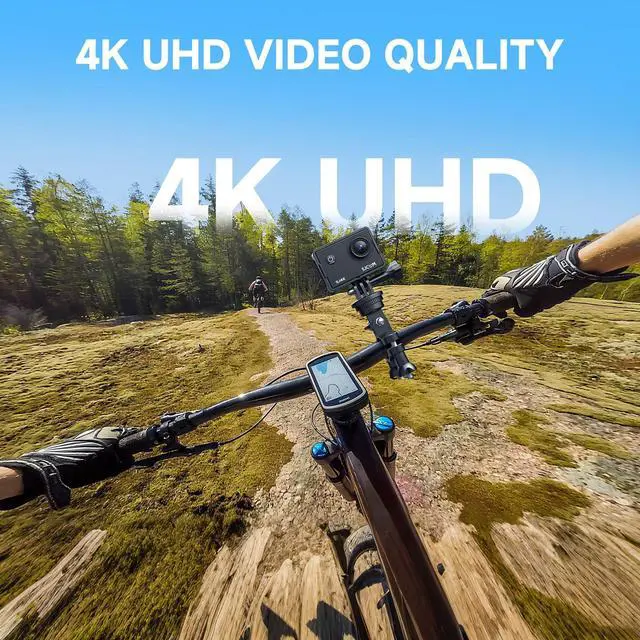 Alt view image 5 of 6 - SJ4000 4K Ultra HD Waterproof Action Camera - 20MP WiFi Sports Cam for Adventure & Diving | EIS Anti-Shake, Support External Mic & 4X Zoom, Reliable Beginner Camera for Travel, Hiking, & Surfing