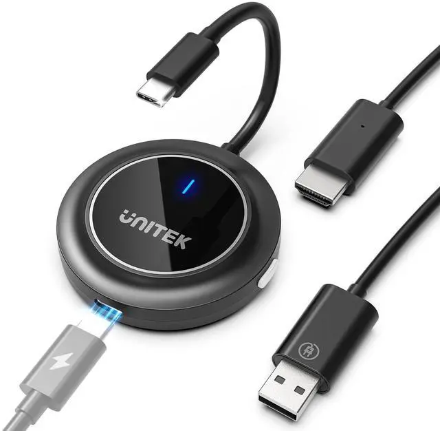Main image of Wireless HDMI Display Dongle Adapter with PD3.0 100W Charging Port- Portable USB C Wireless Mirroring Transmitter Stream Video to Monitor Projector for TV Phone Laptop iOS Android Windows