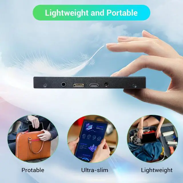Alt view image 4 of 6 - 8 Inch Mini Monitor, Small HDMI Screen Display,1280 * 800 Resolution Portable Monitor for PC Laptop Compatible with Raspberry Pi Game Consoles