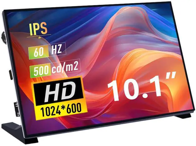 Main image of 10.1 Inch LCD Screen for Raspberry Pi, 1024x600 IPS LCD Display, HDMI Portable Monitor for Raspberry Pi 5/Pi 4B/3B+/3B/B+/Zero/400, Win11/10/8/7, Free Driver (Non-Touch)