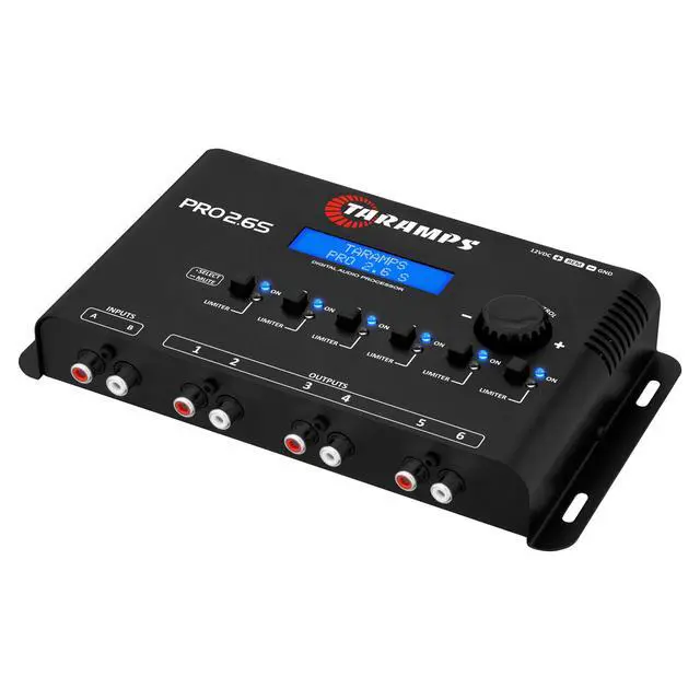 Alt view image 3 of 6 - Pro 2.6S Digital Signal Processor Equalizer 3-band Graphic Equalization 6 Channels 18K Ohms(RCA) Output Impedance 47 Ohms Limiter Adjustable Car Audio System