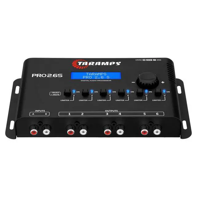 Alt view image 4 of 6 - Pro 2.6S Digital Signal Processor Equalizer 3-band Graphic Equalization 6 Channels 18K Ohms(RCA) Output Impedance 47 Ohms Limiter Adjustable Car Audio System