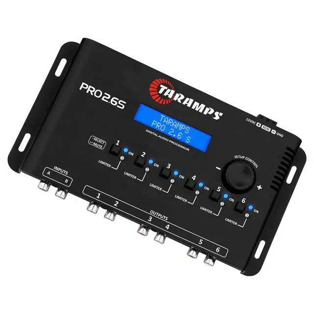 Alt view image 5 of 6 - Pro 2.6S Digital Signal Processor Equalizer 3-band Graphic Equalization 6 Channels 18K Ohms(RCA) Output Impedance 47 Ohms Limiter Adjustable Car Audio System