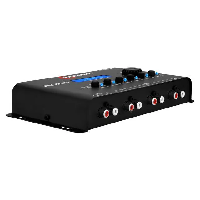 Alt view image 6 of 6 - Pro 2.6S Digital Signal Processor Equalizer 3-band Graphic Equalization 6 Channels 18K Ohms(RCA) Output Impedance 47 Ohms Limiter Adjustable Car Audio System