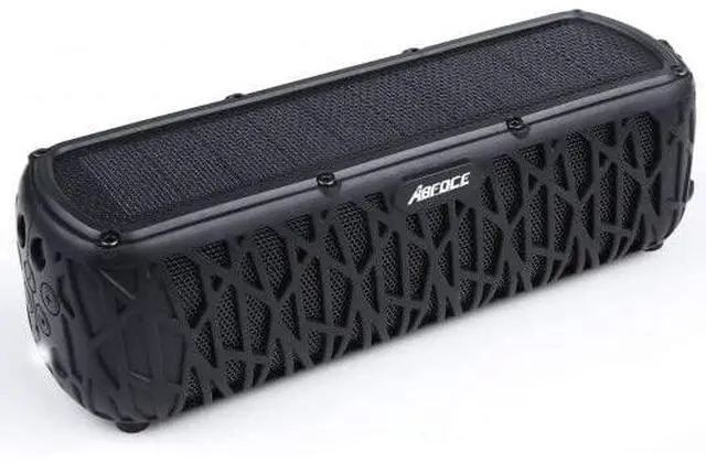 Main image of Solar Bluetooth Speaker 60 Hours Play Time 5000mAh Power Bank Outdoor Portable Wireless Dual Speaker with Mic Stereo Sound Bass, for Home, Hiking, Travel, Riding, Beach, Camping-Black