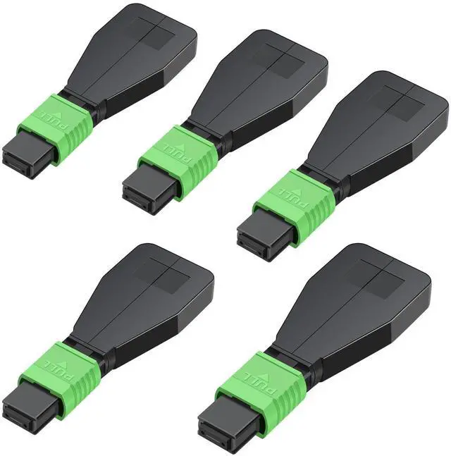 Main image of MPO/APC 12 Core Female Fiber Loopback Adapter, Singlemode Duplex 50/125m Fiber Optic Loopback Tester Cable for 40G 100G Networks and QSFP Testing(5 Pack)