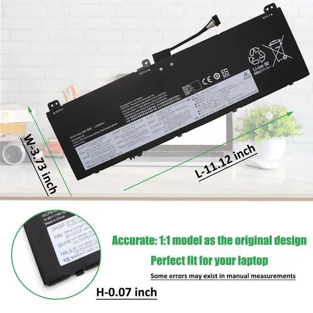 Alt view image 5 of 6 - L22C4PA1 L22M4PA1 Laptop Battery Replacement for Lenovo Yoga 7 14IRL8 14ARP8 16IRL8 16ARP8 Yoga 7 2-in-1 14IML9 14AHP9 16IML9 16AHP9 Series SB11K38964 SB11K38965 SB11K38967 L22D4PA1 71Wh