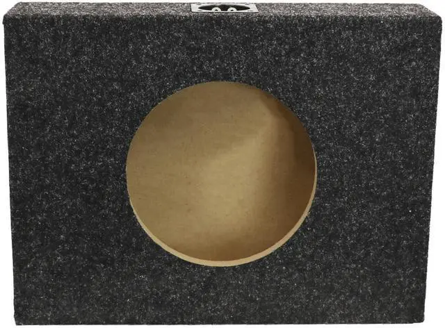 Main image of Bbox 10" Single Sealed / Shallow Mount Subwoofer Enclosure Boxes & Enclosures - Pro Audio Tune - Premium Subwoofer Box Improves Audio Quality, Sound & Bass - Nickel Finish Terminals