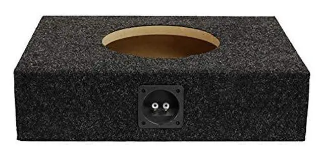 Alt view image 4 of 6 - Bbox 10" Single Sealed / Shallow Mount Subwoofer Enclosure Boxes & Enclosures - Pro Audio Tune - Premium Subwoofer Box Improves Audio Quality, Sound & Bass - Nickel Finish Terminals