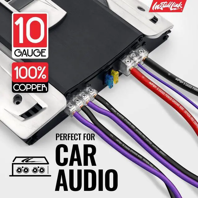 Alt view image 4 of 6 - 10 AWG Gauge Speaker Wire Cable (OFC) Stereo, Car or Home Theater (50 Feet)