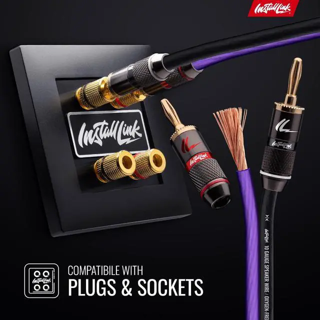 Alt view image 5 of 6 - 10 AWG Gauge Speaker Wire Cable (OFC) Stereo, Car or Home Theater (50 Feet)