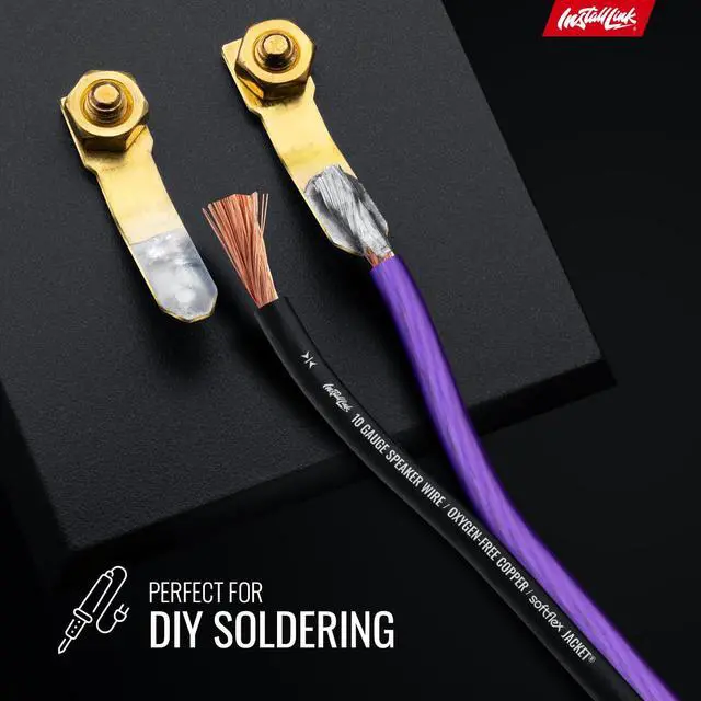 Alt view image 6 of 6 - 10 AWG Gauge Speaker Wire Cable (OFC) Stereo, Car or Home Theater (50 Feet)