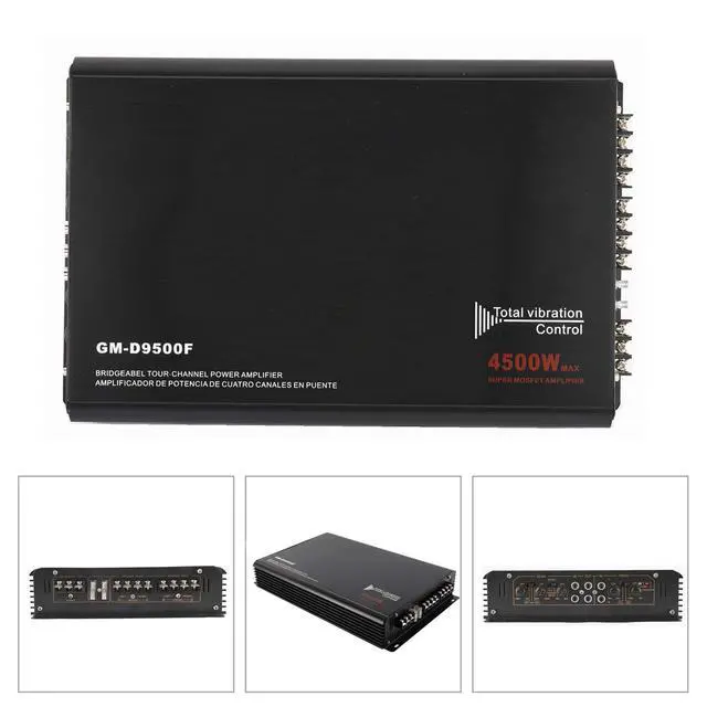 Alt view image 6 of 6 - 4-Channels 4500W Car Power Amplifier Class A/B Car Audio Stereo Amplifier