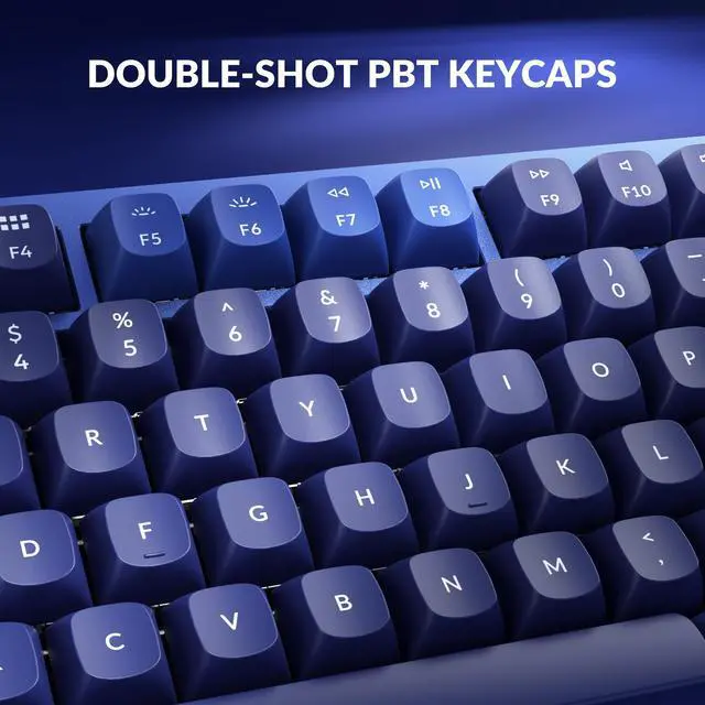 Alt view image 3 of 6 - Q3 Wired Custom Mechanical Keyboard Knob Version, TKL Tenkeyless QMK/VIA Programmable Macro with Hot-swappable Gateron G Pro Blue Switch Double Gasket Compatible with Mac Windows Linux (Blue)