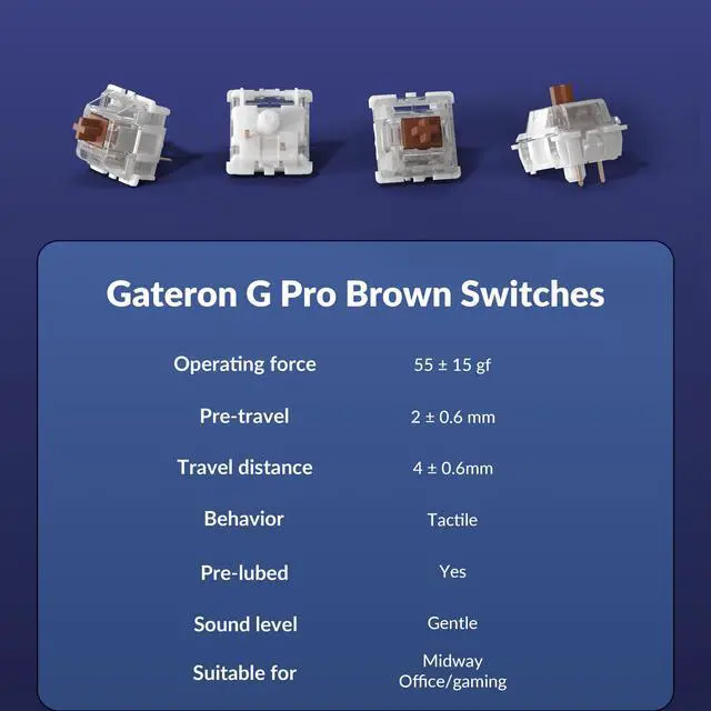Alt view image 4 of 6 - Q3 Wired Custom Mechanical Keyboard Knob Version, TKL Tenkeyless QMK/VIA Programmable Macro with Hot-swappable Gateron G Pro Brown Switch Compatible with Mac Windows Linux (Blue)