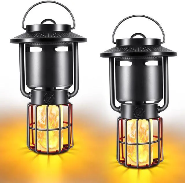 Main image of Outdoor Bluetooth Speaker, IP65 Waterproof Wireless Speaker with 3 Lights Modes, Outdoor Camping Portable Speaker Gift for Men Emergency, Hiking, Party (2 Pack)