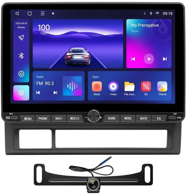 Main image of Car Stereo Dash Kit Replacement for Toyota Tacoma Radio Upgrade 2005-2015,QLED Touch Screen Head Unit w/Wired Wireless CarPlay Andriod Auto GPS Navigation 5GWiFi FM/AM (with Type-c, 4+64G)