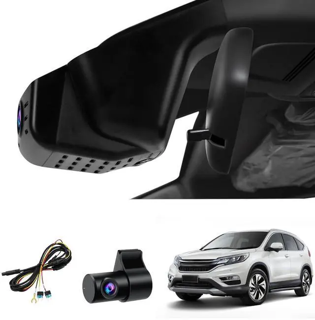 Main image of Front 4K +Rear 1080P Dash Cam for Honda CRV 2023 2024 2025 2026 Sport Touring EX EX-L Hybrid (Gen6), Dual Dashcam for CR-V, OEM Look, WiFi & APP, G-Sensor, Parking Monitor, 128GB Card-Black