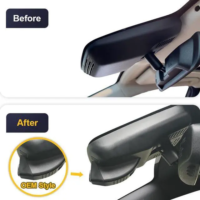 Alt view image 2 of 6 - 4K Dash Cam Suitable for Toyota Crown 2023 2024 2025 XLE Limited Platinum (16th Gen), OEM Factory Look, UHD 2160P Video, Built-in WiFi & APP, Loop Recording, G-Sensor, Plug & Play, 64GB Card