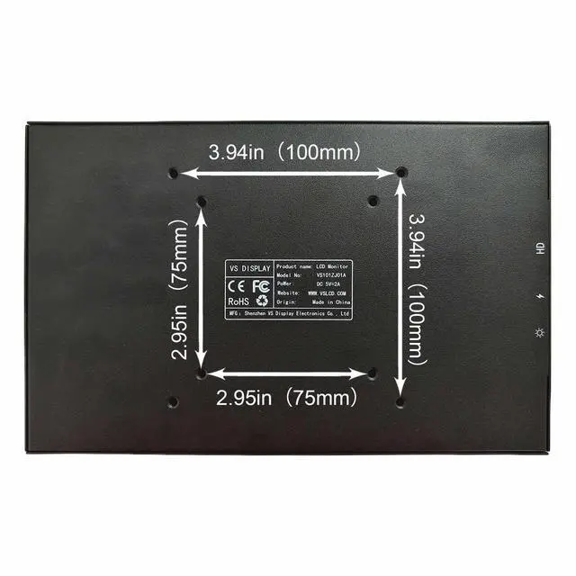 Alt view image 6 of 6 - 10.1 Inch Portable LCD Monitor 1280x800 IPS Screen as Secondary Display for PC Case Computer Laptop