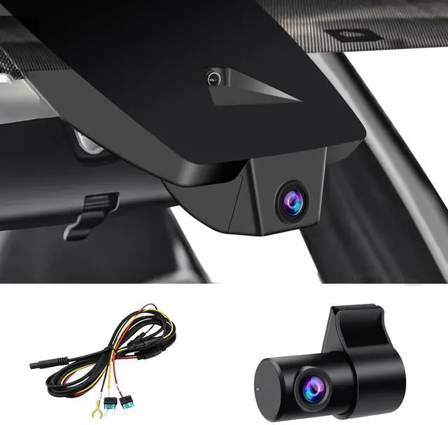 Main image of Front 4K + Rear 1080P Dash Cam for Toyota RAV4 2022 2023 2024 2025 2026 LE Limited SE Adventure XLE Premium XSE (Model B) with Vent Hole, 4K Dashcam for RAV4, OEM Look, WiFi & APP, Plug & Play, 128GB