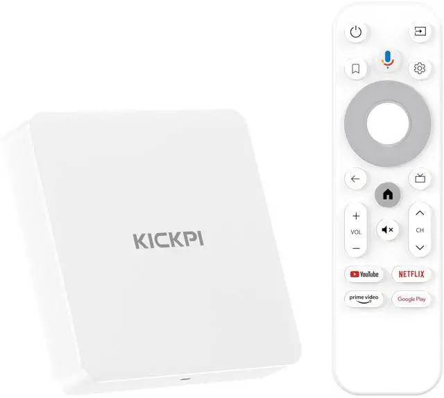 Main image of Android 11.0 TV Box, KP1 Google Certified TV Box(4K) 2GB RAM 32GB ROM with Voice Search- Support Chromecast and Dolby Audio, Bluetooth5.0 Smart Box 2024(White)