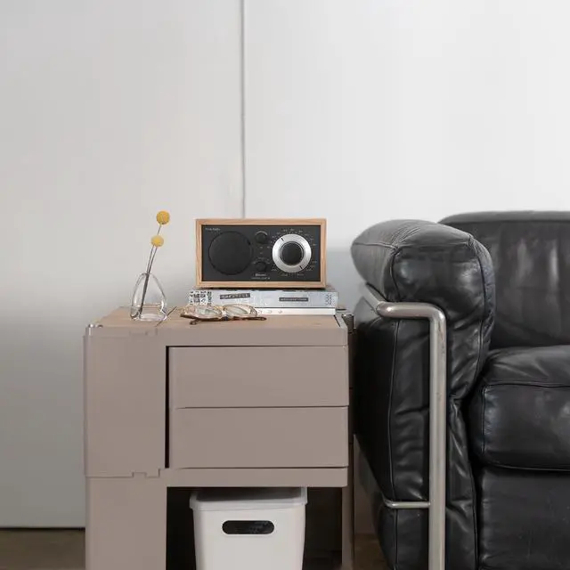 Alt view image 2 of 6 - Model One Bluetooth AM/FM Radio (Oak/Black/Black)