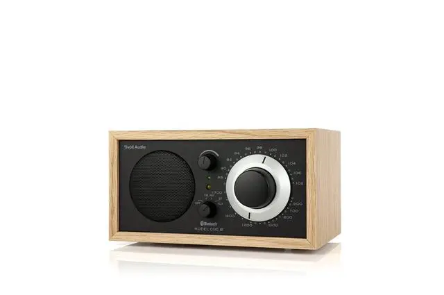 Alt view image 4 of 6 - Model One Bluetooth AM/FM Radio (Oak/Black/Black)