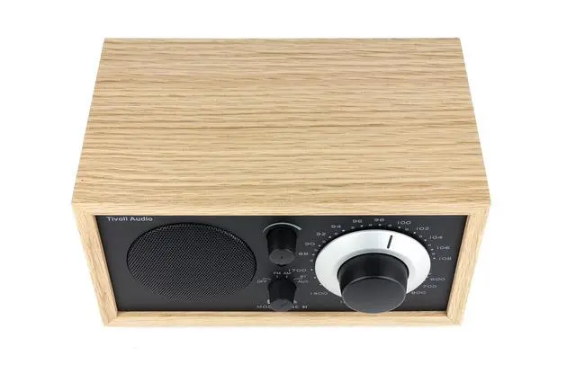 Alt view image 5 of 6 - Model One Bluetooth AM/FM Radio (Oak/Black/Black)