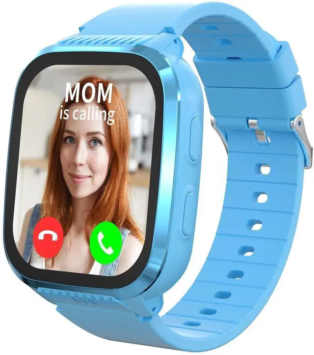 Main image of 4G Kids Smart Watch Boys with GPS Tracker & Call Phone, Watches for Kids Age 5-12 with SOS Calling, School Mode Parental Controls 12/24 Hr Text Message HD Video Call Voice Chat (Light Blue)