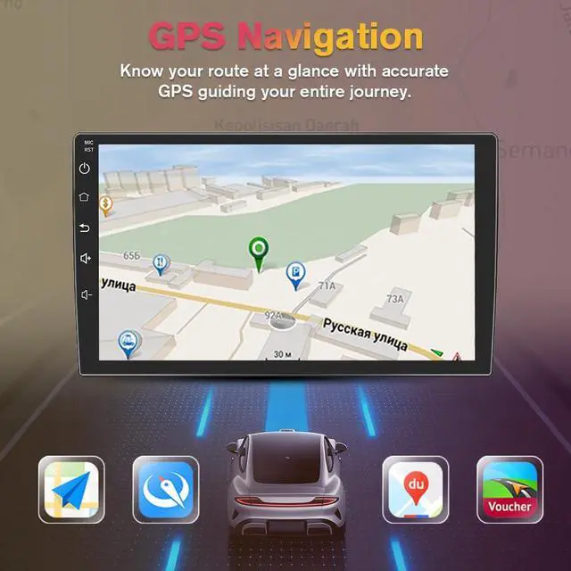 Alt view image 6 of 6 - Car Stereo for Chevy Aveo Sonic 2011 2012 2013 2014 2015, 9 Inch Touchscreen Android Head Unit, Wireless CarPlay & Wired Android Auto, Backup Camera, GPS, Bluetooth, FM/AM - 2GB RAM+64GB ROM