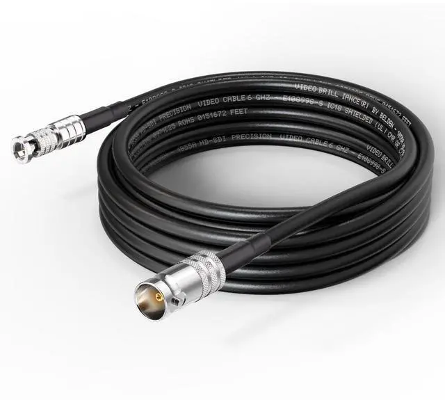 Main image of BNC Female to HDBNC Male Cable 75 Ohm Belden 1855A Micro SDI to SDI Cable,3G/6G/12G-SDI Support, for Blackmagic Video Assist Monitor Cameras Video Switchers (10ft,1-Pack)