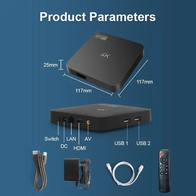 Alt view image 2 of 3 - HDMI Advertising Media Player USB Video Player Non-Subscription CMS Digital menu Display 4K Multimedia Player Device