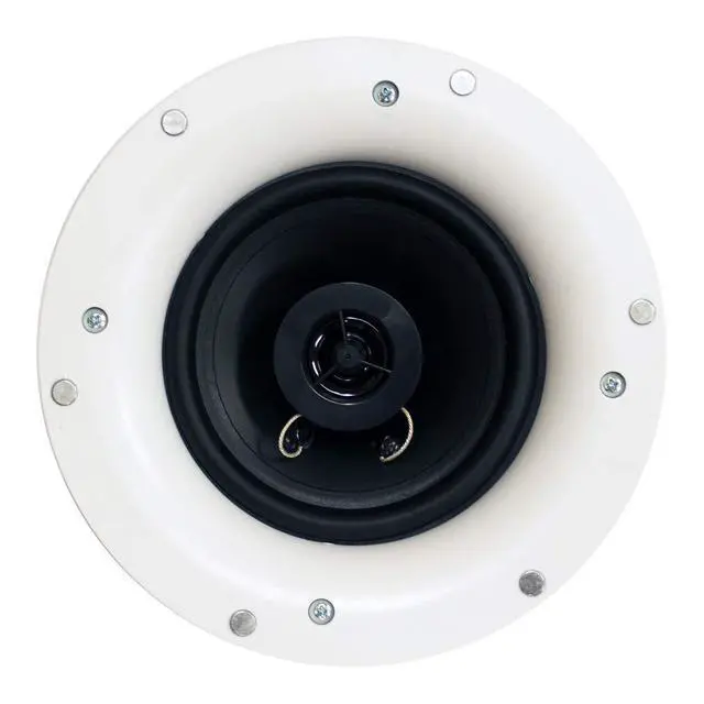 Alt view image 5 of 6 - R192 Frameless in Ceiling/in Wall 5 Speaker Set 2 Way Home Theater Surround Speakers, White