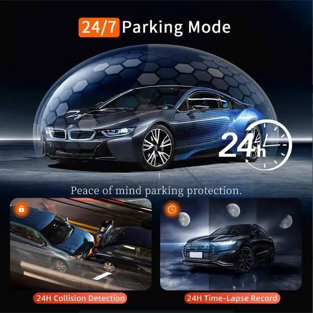 Alt view image 6 of 6 - 4K Mercedes-Benz Dash Cam for 2020-2026 GLE/GLS(with Vent Hole),OEM-Style Dash Camera,No Visible Wires,HDR,WiFi & App,Plug and Play,64GB Card